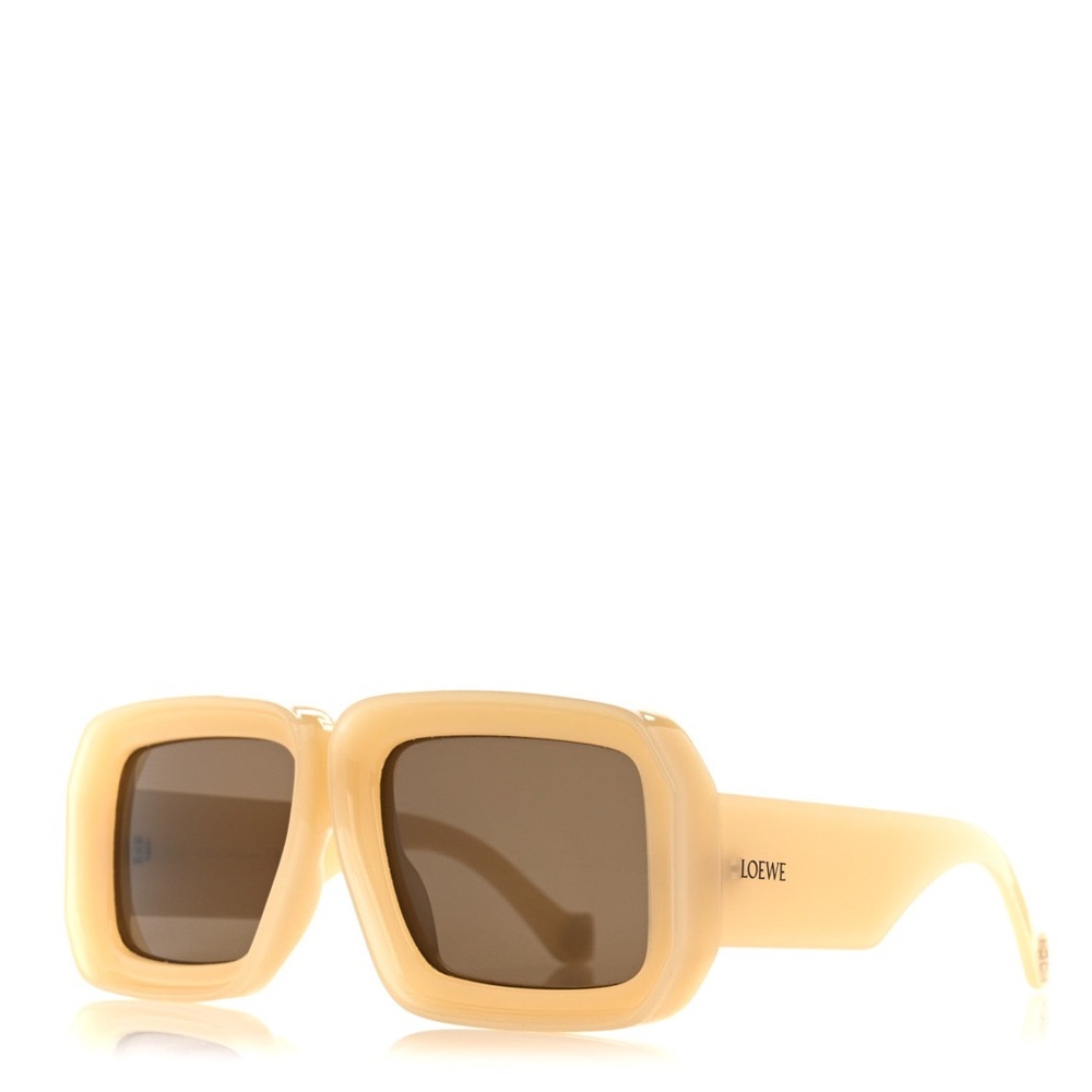 LOEWE Acetate Paula's Ibiza Dive In Mask Sunglasses LW40064U Beige